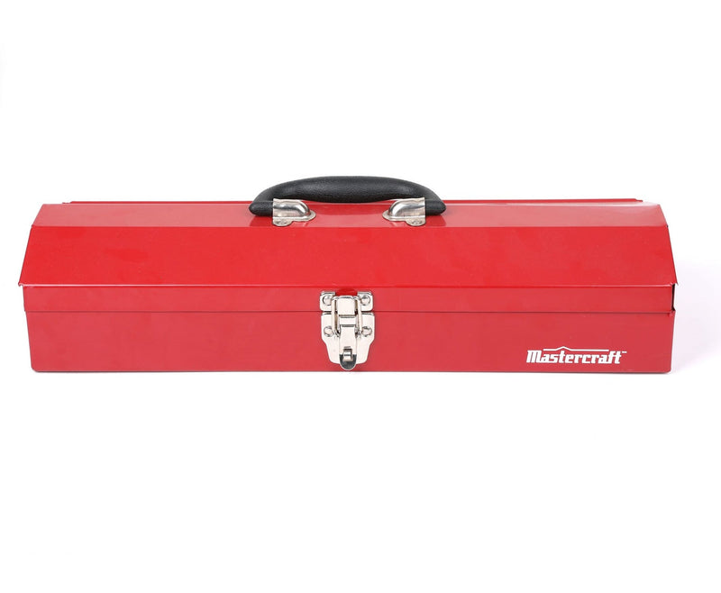Portable Metal Hip Roof Tool Box, Red, 19-in F1K6