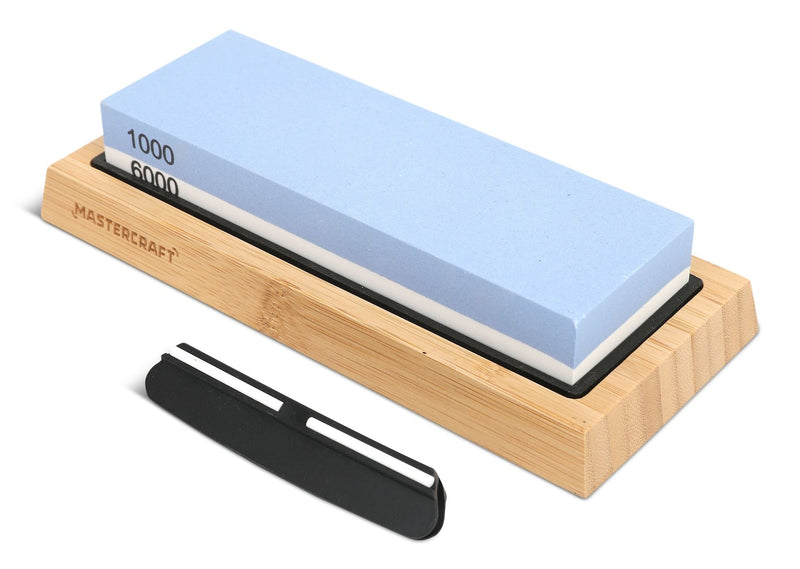 Pro Dual Grit Tool & Knife Sharpening Stone Set, 4-pc Q1U2