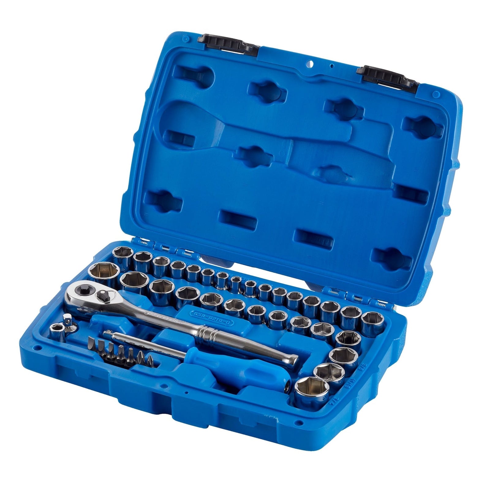 Socket Set, SAE / Metric, CRV, Nickel-Chrome Plating, 41-pc O1Z3 - product image 3