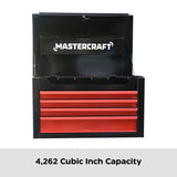 Tool Chest with 4 Drawers, Black & Red, 26-in M3K9 - product image 4