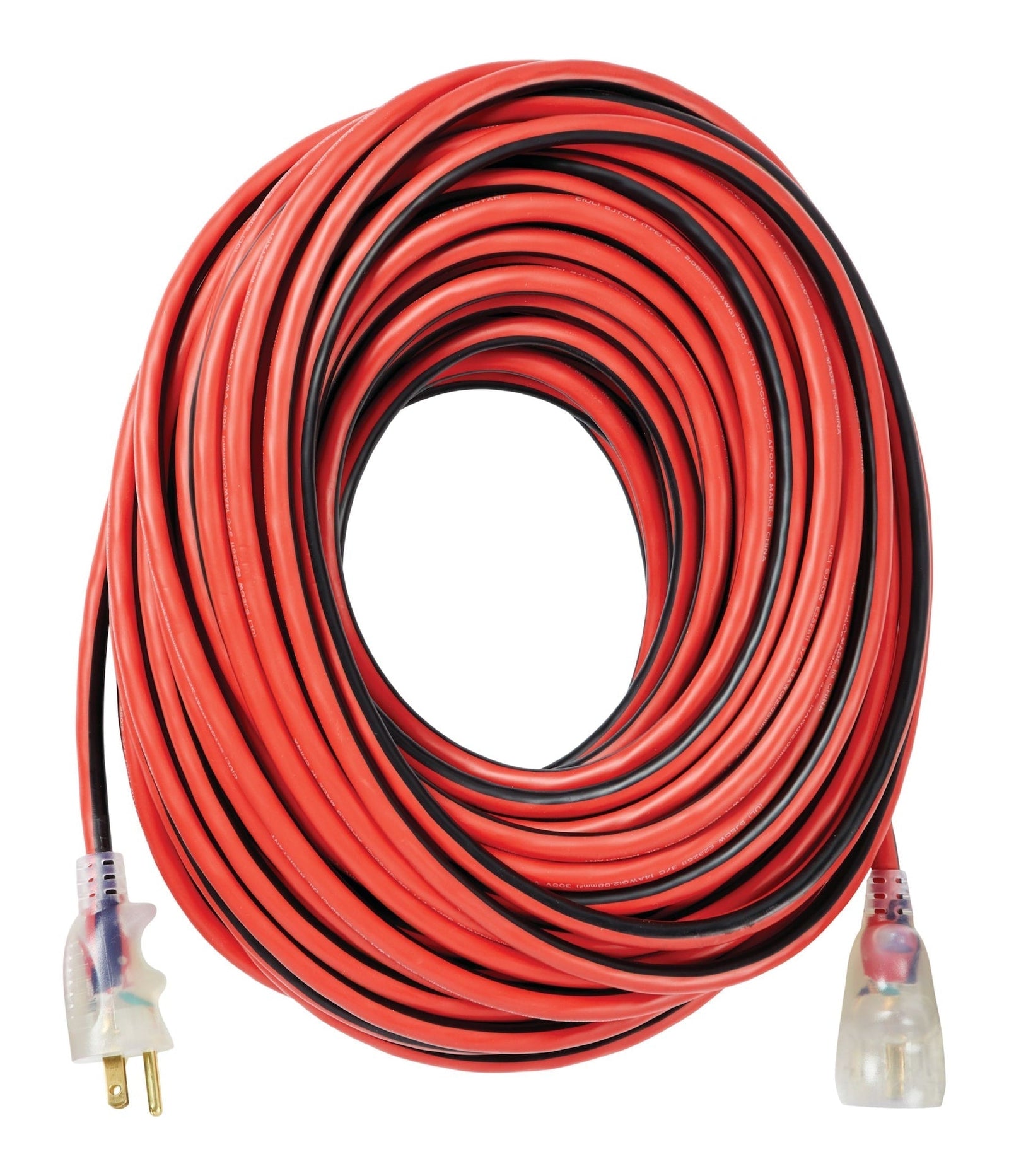100-ft 14/3 Outdoor Extension Cord with Grounded Outlet, Lighted End and Locking Connector, Hi-Visibility D5V7 - product image 1