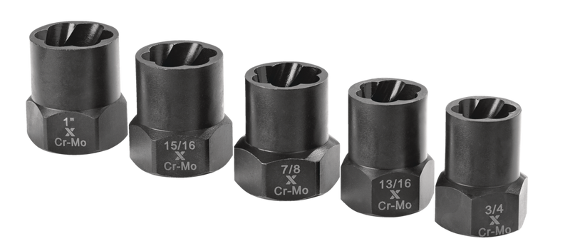1/2-in Drive Impact Bolt & Nut Remover Set, 5-pc V9H2