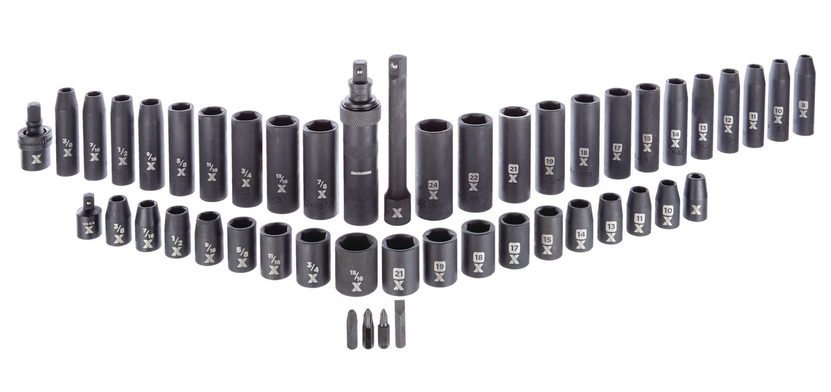 1/2-in Drive Professional Grade Impact Socket Set, 48-pc, CRMO W3H8 - product image 2