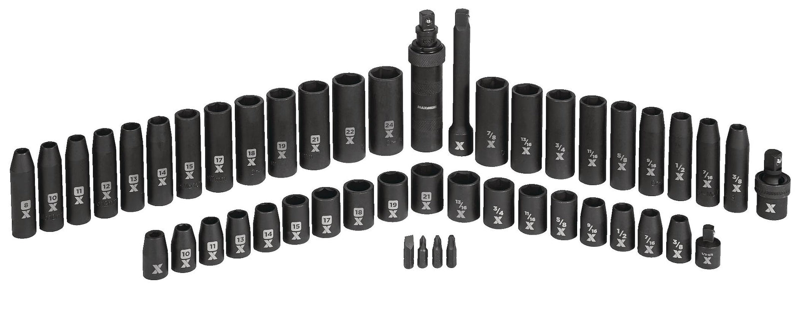 1/2-in Drive Professional Grade Impact Socket Set, 48-pc, CRMO O0R5 - product image 3