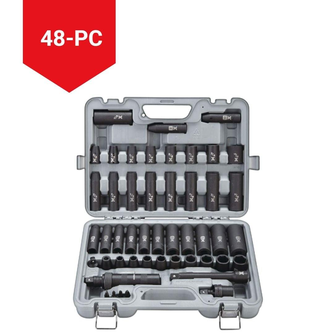 1/2-in Drive Professional Grade Impact Socket Set, 48-pc, CRMO O0R5 - product image 6