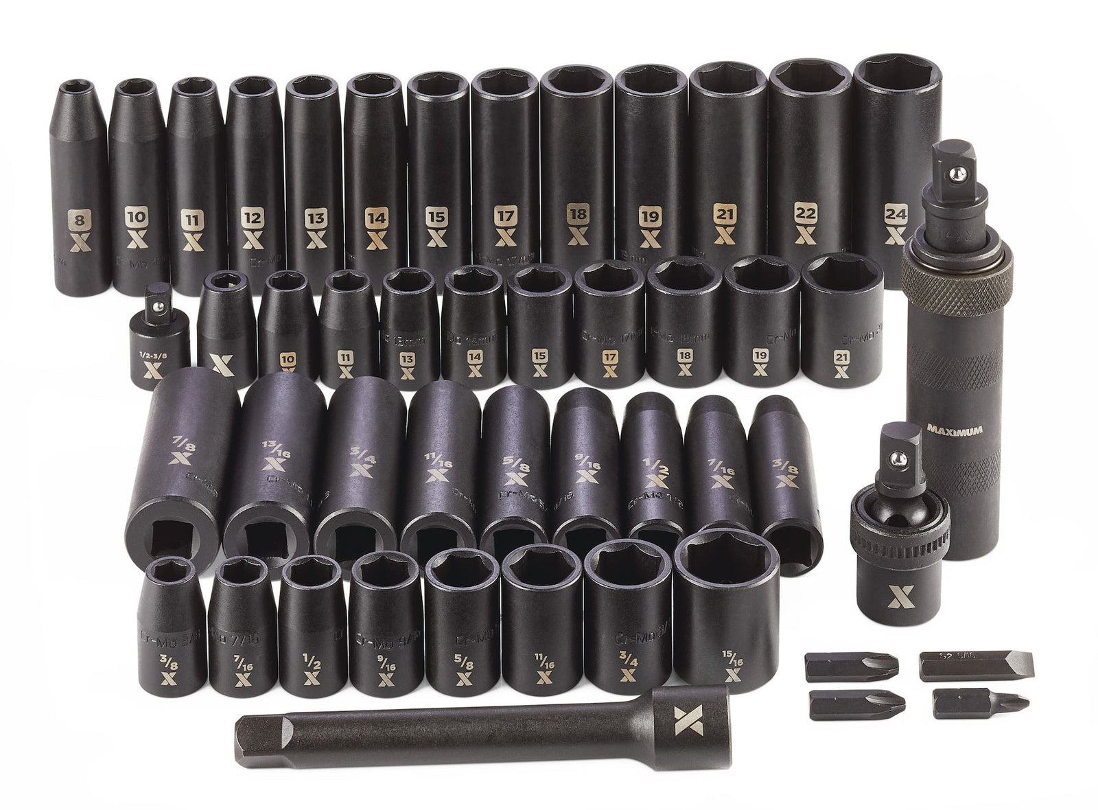 1/2-in Drive Professional Grade Impact Socket Set, 48-pc, CRMO O0R5 - product image 8