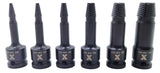 6 Piece 1/2" Drive Impact Screw Extractor Rail E6D1 - product image 4