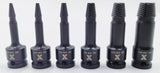 6 Piece 1/2" Drive Impact Screw Extractor Rail E6D1 - product image 6