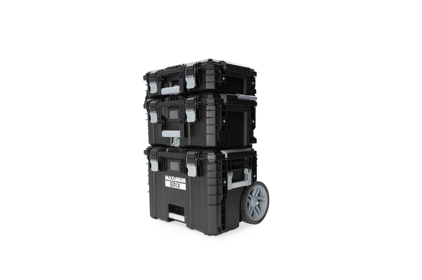 Brix Modular Portable Toolbox/Tool Storage System with Wheels, IP65, 23-in x 19-in x 33-in, 3-pc Q4F1 - product image 6
