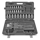 Professional Grade Socket Set, 224-pc, CRV, Nickel-Chrome Plating X0I4 - product image 1