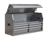 Tool Storage Chest with 6 Drawers, Powerbar with USB, Stainless Steel, 56-in R0H9 - product image 1