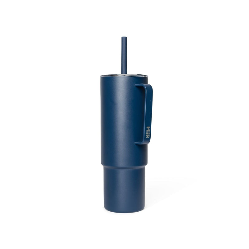 Stainless Steel Insulated All Day Straw Cup with Handle, Tidal Blue, 32-oz W1Q5
