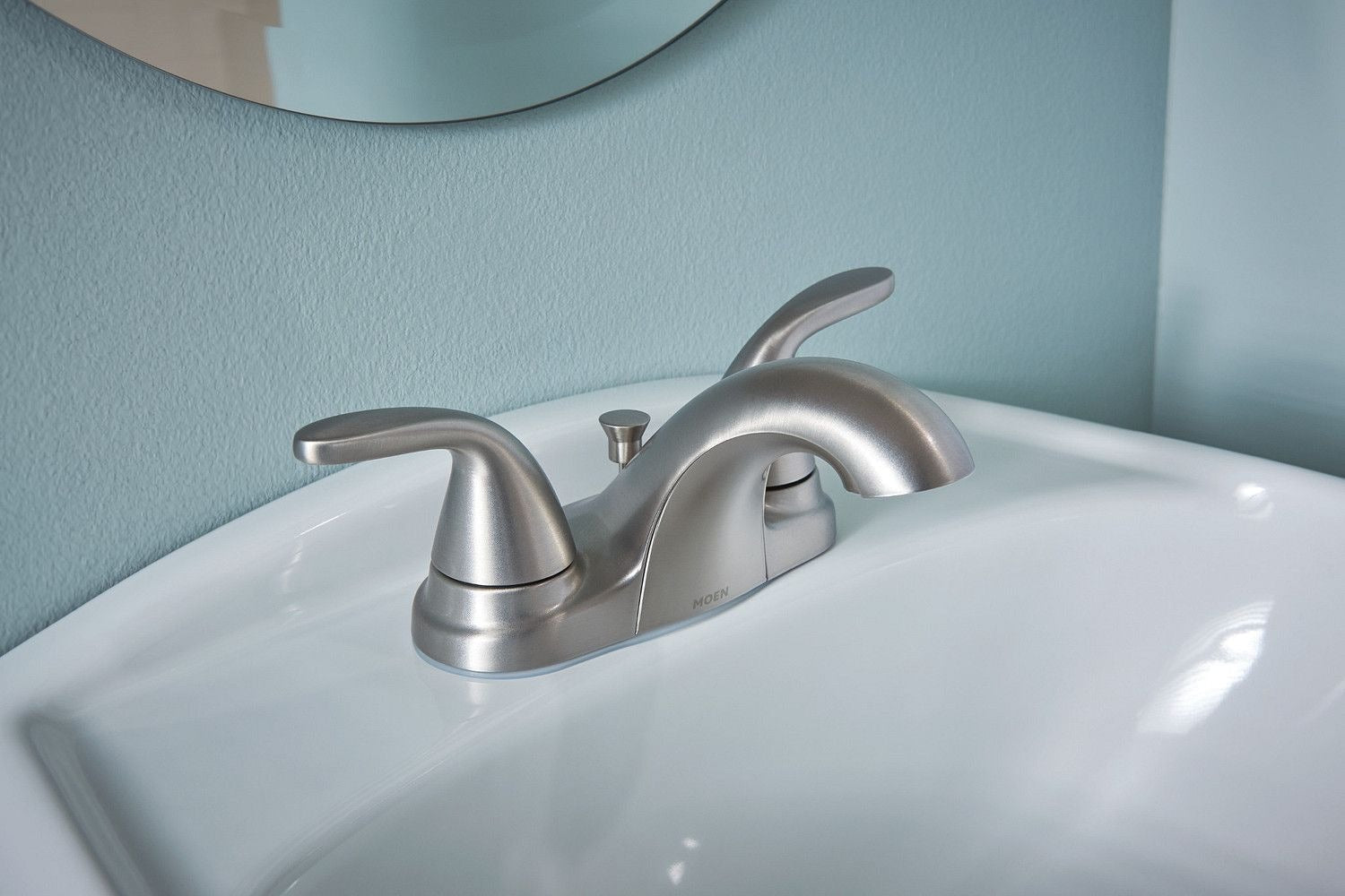 Adler Double Handle Bathroom Faucet, Spot Resist Brushed Nickel A9P1 - product image 3