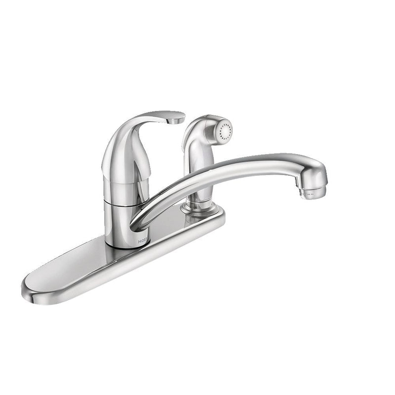 Adler Single Handle Kitchen Faucet with Spray, Chrome T2U3