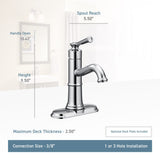 Belfield Single Handle High Arc Single Hole Bathroom Sink Faucet, WaterSense Certified, Oil Rubbed Bronze H7S1 - product image 2