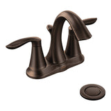 Eva Double Handle High Arc 4-in Centerset Bathroom Sink Faucet, WaterSense Certified, Oil Rubbed Bronze X0O0 - product image 1