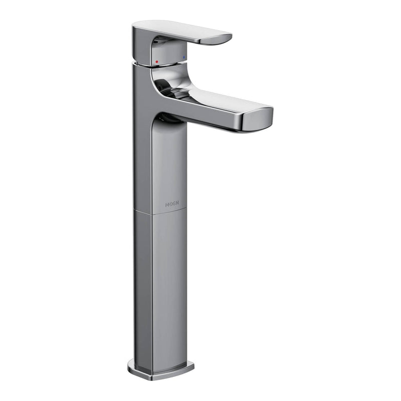 Rizon Single Handle High Arc Vessel Single Hole Bathroom Sink Faucet, WaterSense Certified, Chrome L1C1