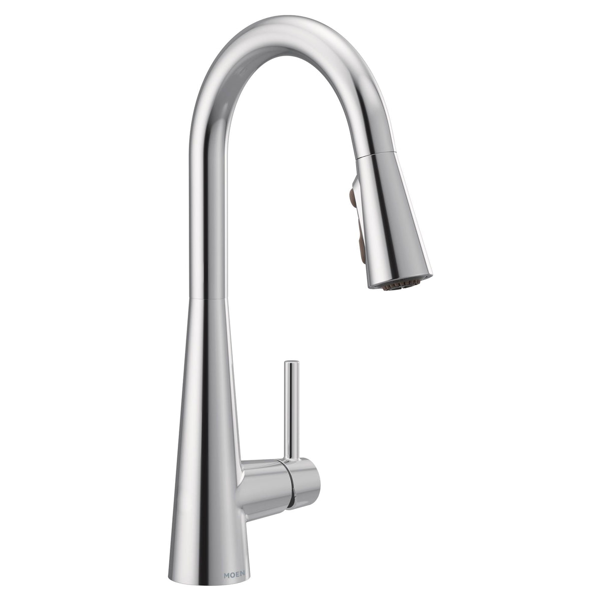 Sleek Single Handle High Arc Pull Down Sprayer Kitchen Faucet with Power Boost, Chrome Y7E9 - product image 1