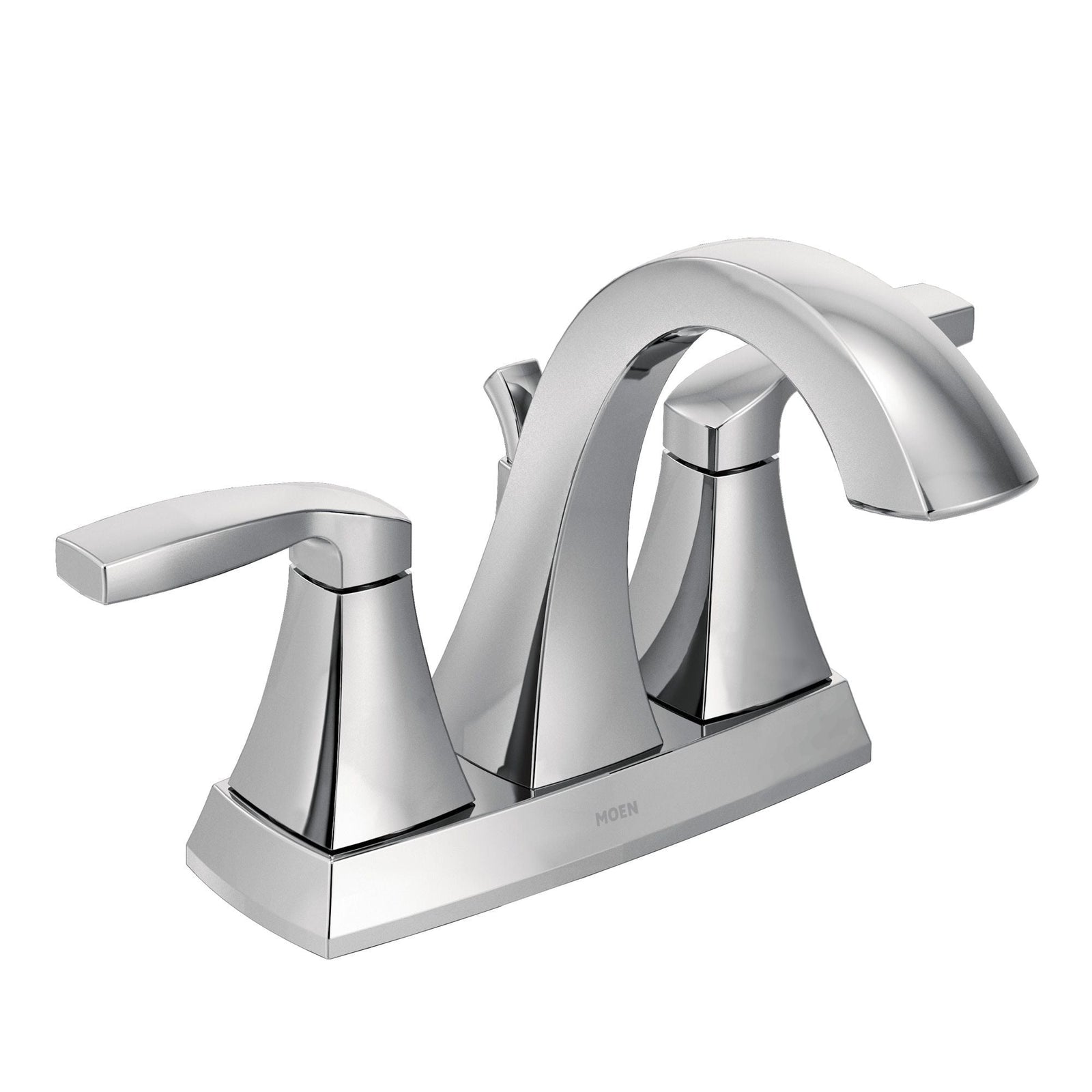 Voss Double Handle High Arc 4-in Centerset Bathroom Sink Faucet, Chrome Q0F4 - product image 1