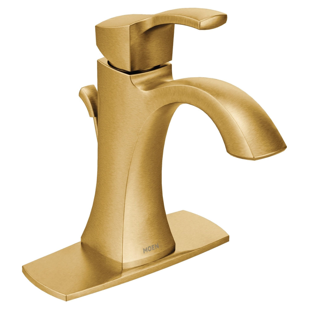 Voss Single Handle High Arc Bathroom Sink Faucet, Brushed Gold X4X1 - product image 3