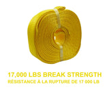 17,000-lb Tow Strap, with Reinforced Eyes, 2-in x 20-ft B5E3 - product image 3