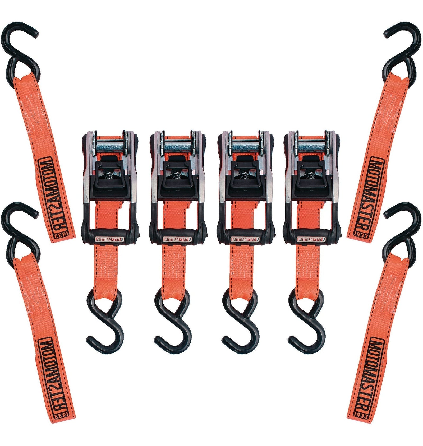 3,000-lb Heavy Duty Ratchet Tie Down, with Padded D-Handle, 1.25-in x 14-ft, 4-pk C5Z7 - product image 1