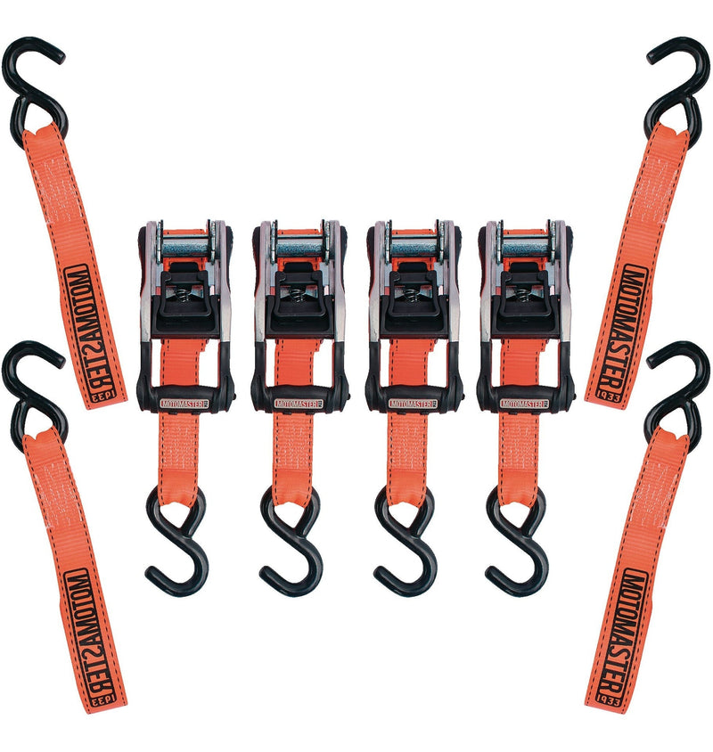 3,000-lb Heavy Duty Ratchet Tie Down, with Padded D-Handle, 1.25-in x 14-ft, 4-pk C5Z7