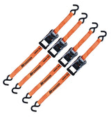 3,000-lb Heavy Duty Ratchet Tie Down, with Padded D-Handle, 1.25-in x 14-ft, 4-pk C5Z7 - product image 4