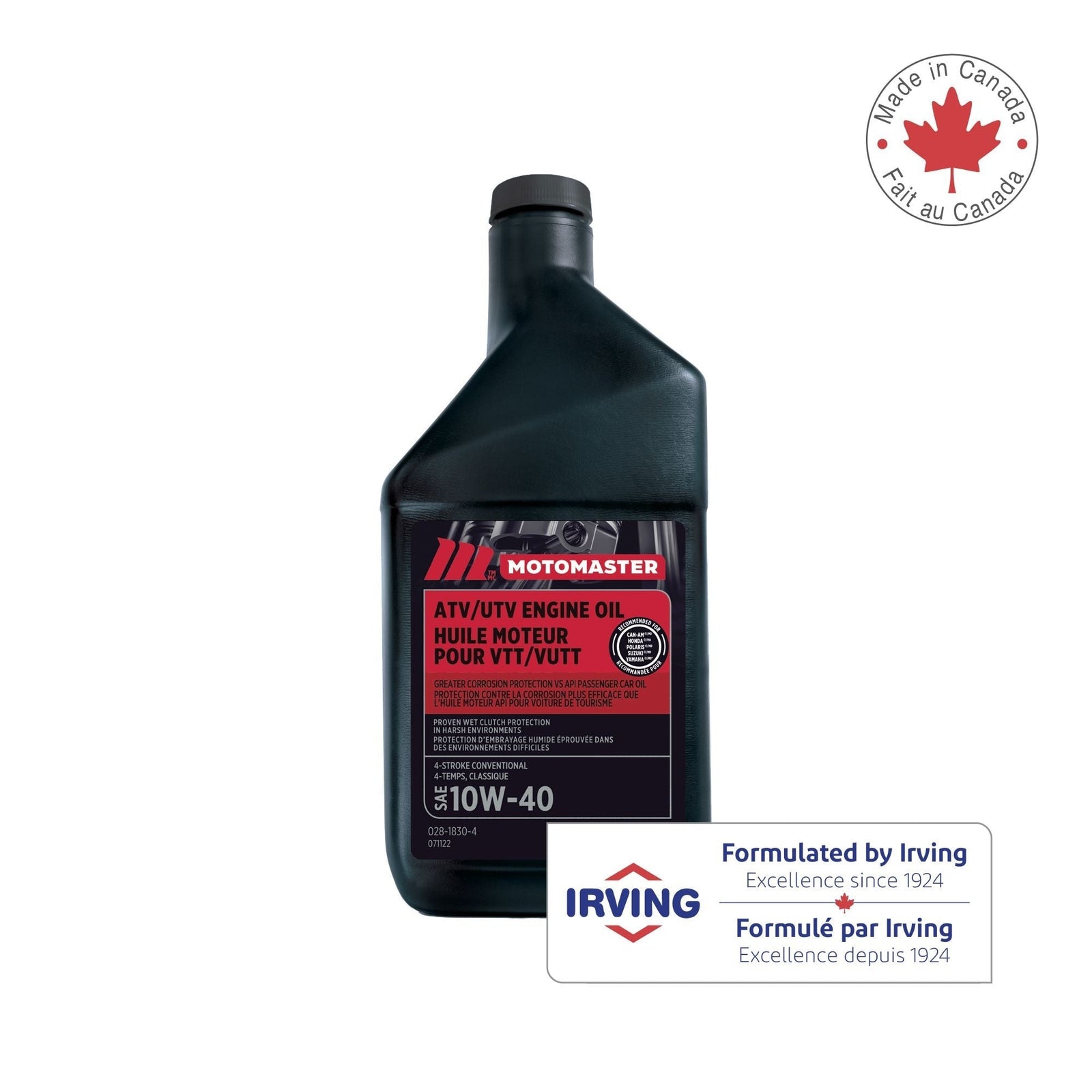 4-Stroke Premium ATV/UTV Engine Oil 10W40, 946-mL T1Z2 - product image 2