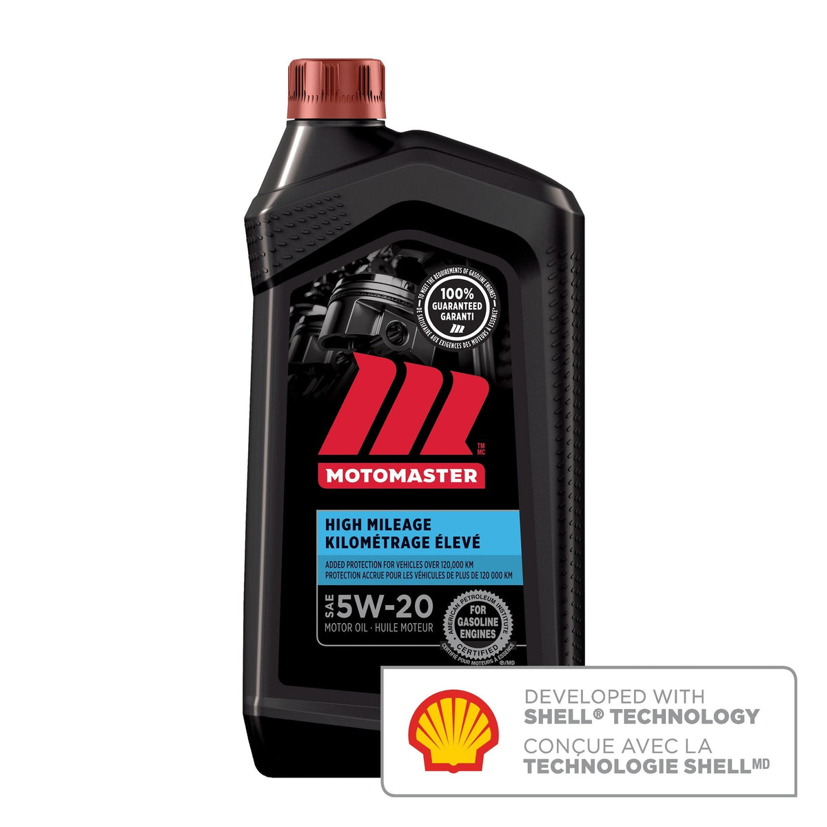 High Mileage 5W20 Conventional Engine/Motor Oil, 946-mL S3G8 - product image 1
