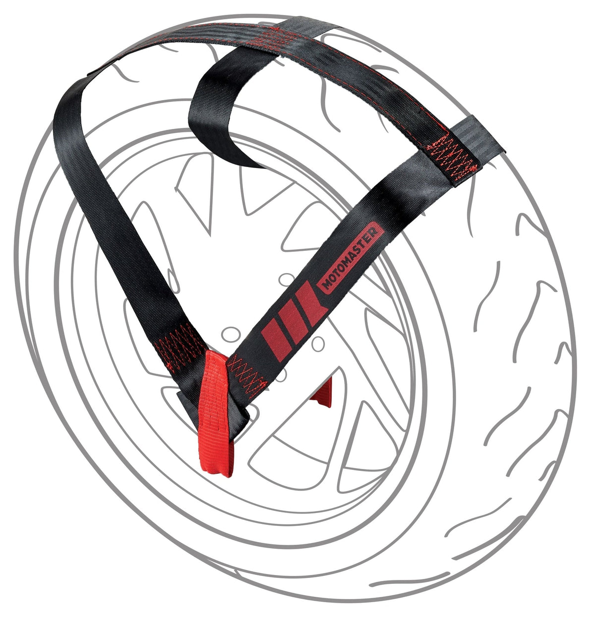 Universal Motorcycle Wheel Tie Down Strap J9W6 - product image 1