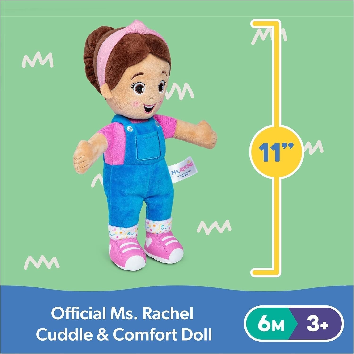 Rachel Cuddle & Comfort Doll 11-in Premium Plush, Ages 6 Months to 3+ Z1P0 - product image 4