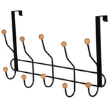 19" Over The Door Metal 5 Hook, Black O5T5 - product image 1