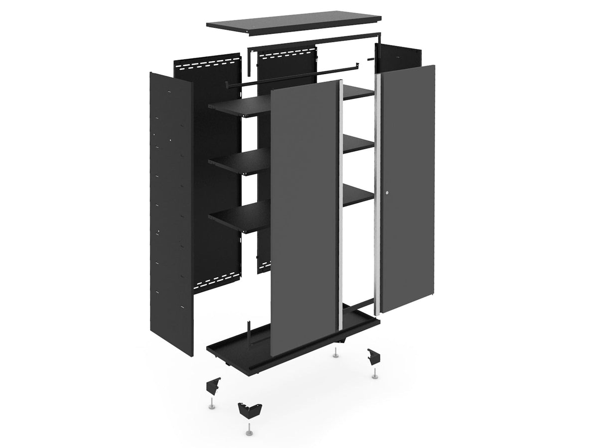 Bold 3.0 Series 24-Gauge Steel Garage Cabinetry Set with Stainless Steel Top, Partial Assembly, 96-in x 18-in x 72-in, 6-pc J9Z4 - product image 1