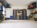Bold 3.0 Series 24-Gauge Steel Garage Cabinetry Set with Stainless Steel Top, Partial Assembly, 96-in x 18-in x 72-in, 6-pc J9Z4 - product image 5