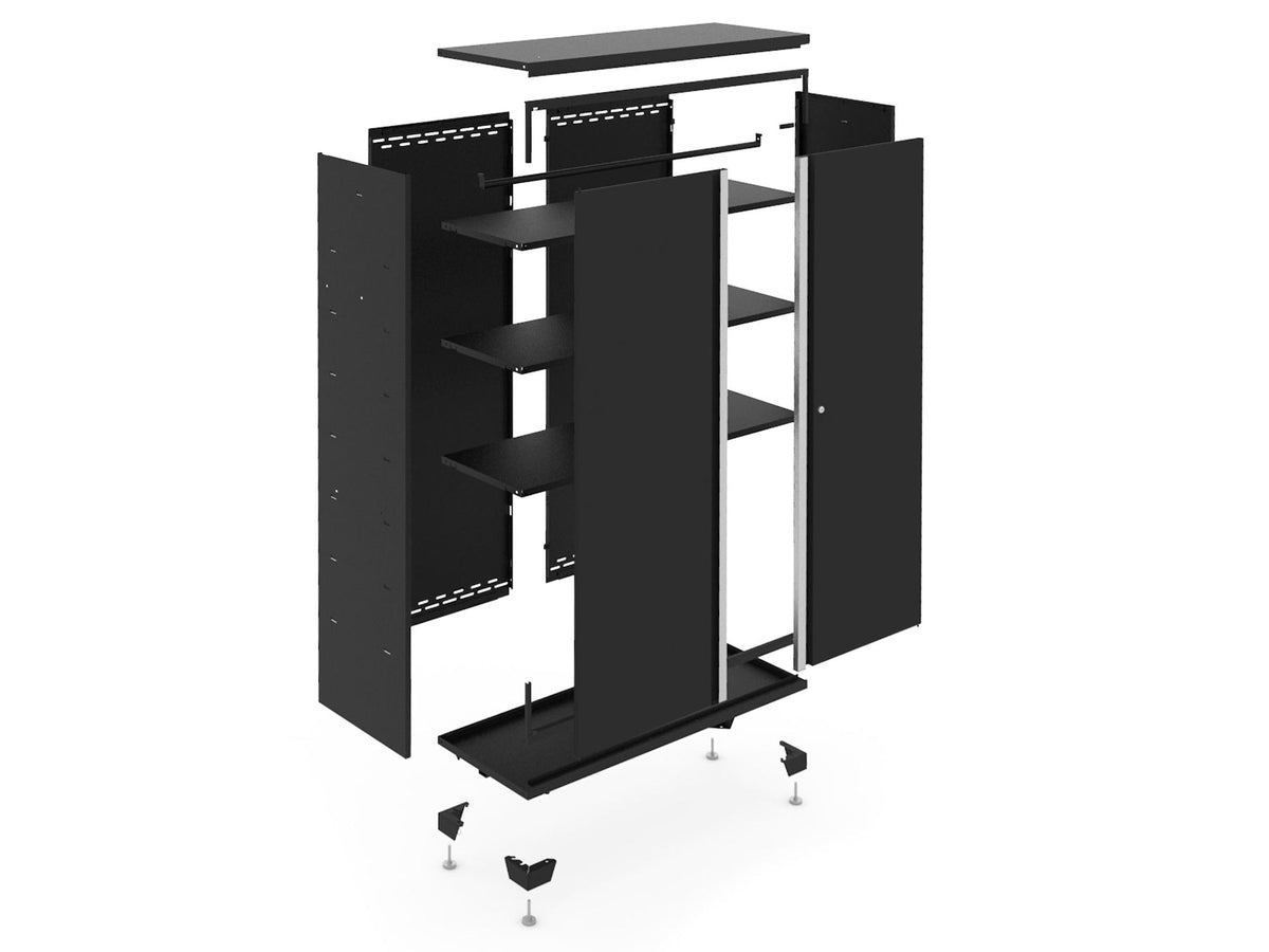 Bold Series 24-Gauge Steel RTA Storage Locker with 3 Shelves, Black, 30-in G9E6 - product image 2