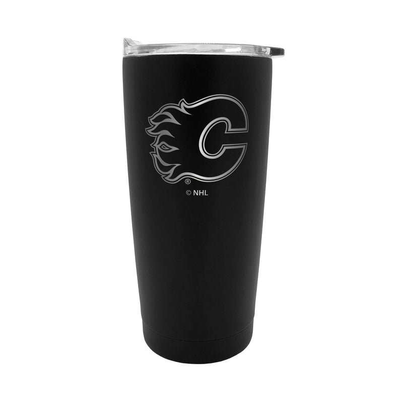 Calgary Flames Executive Stainless Steel Insulated Travel Tumbler, Black, 20-oz X9O8