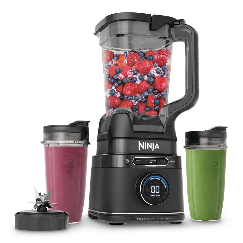 BlendSense Duo Blender with 72-oz Full-Size Pitcher & Pre-Set Programs, Includes Two 24-oz Single-Serve Cups, 1800W U3F1