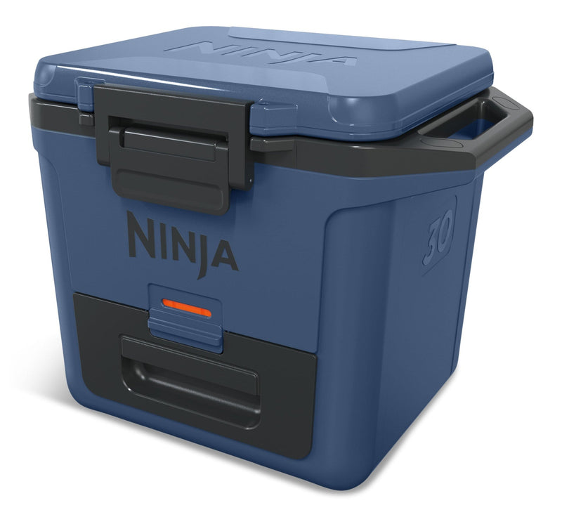 FrostVault 30-Quart Portable Hard Cooler with DryChill Drawer, 28-L, Blue G2M3