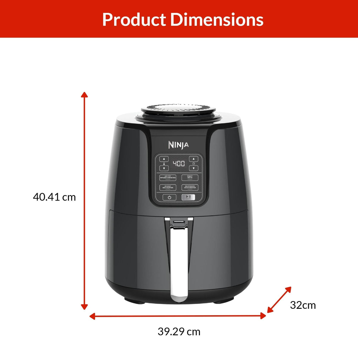 Single Basket Non-Stick Air Fryer, 5 Functions, 4-qt O9R9 - product image 3
