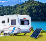 100 Watt, 12V Crystalline Solar Panel Kit with Stand and Charge Controller Q5X3 - product image 4