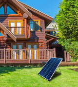 100 Watt, 12V Crystalline Solar Panel Kit with Stand and Charge Controller Q5X3 - product image 5