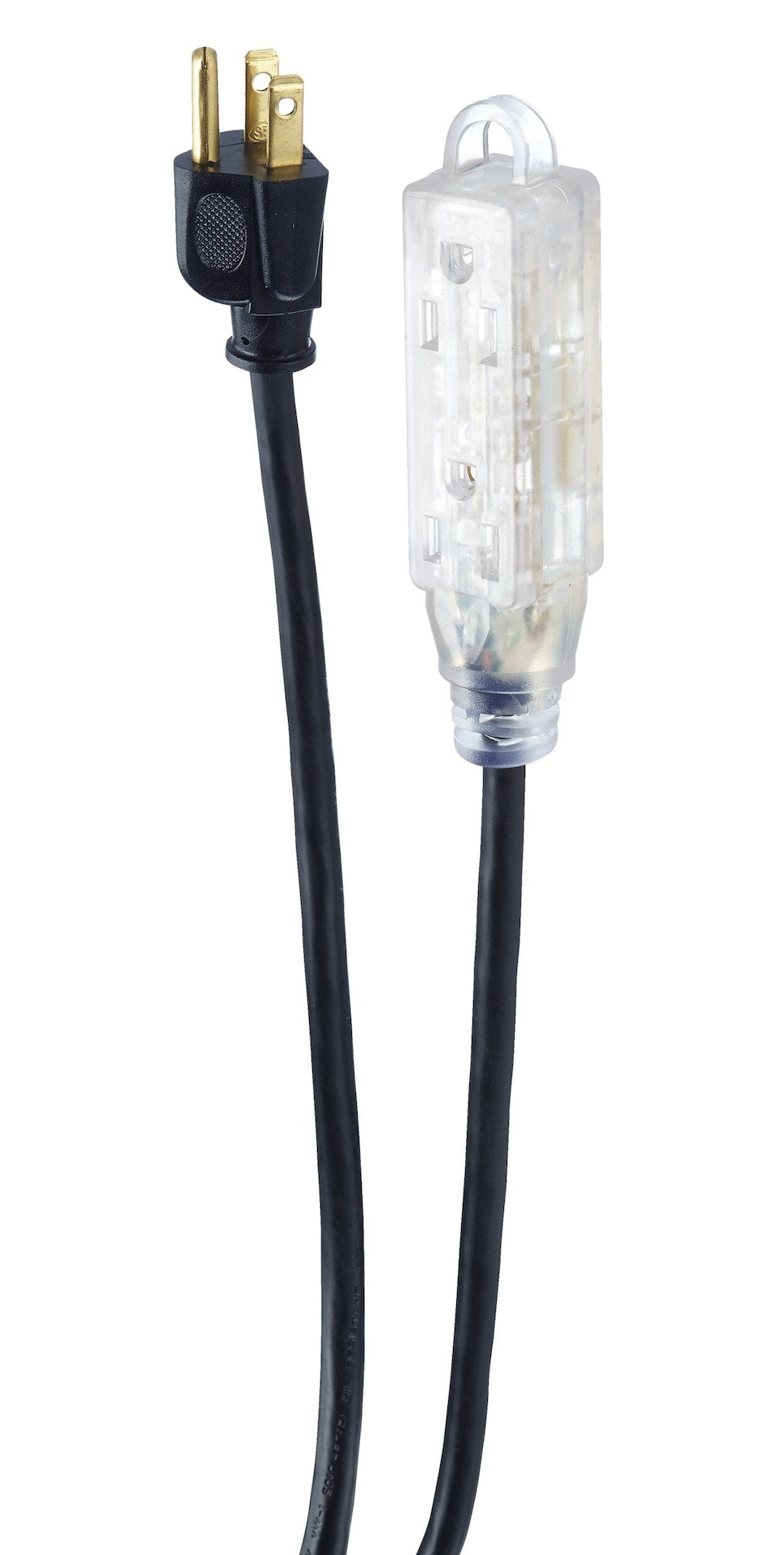32-ft 10-in 14/3 Outdoor Extension Cord with 3 Grounded Outlets and Lighted End, Black K4R7 - product image 5