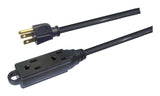 32-ft 10-in 16/3 Light Duty Extension Cord with 3 Grounded Outlets. Audio / Visual, Black I9G5 - product image 2