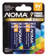 9V/9 Volt Alkaline Batteries, All Purpose, Long Lasting, 4-pk E4T4 - product image 1