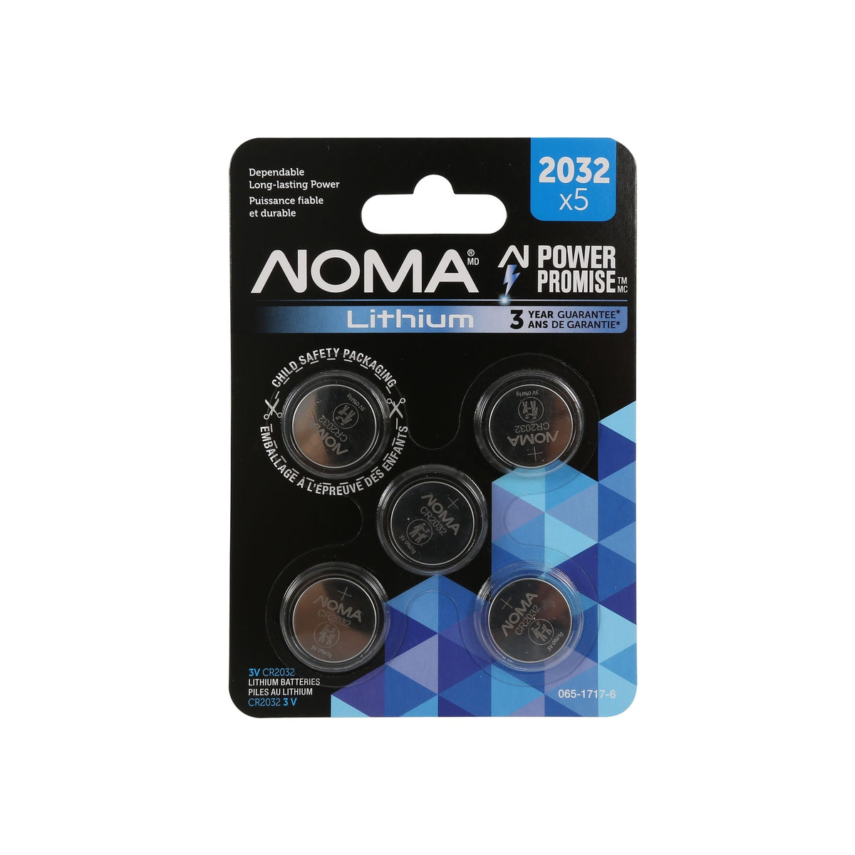 CR2032 3V / 3 Volt Lithium Coin Cell Batteries, Long Lasting, 5-pk U8E0 - product image 1