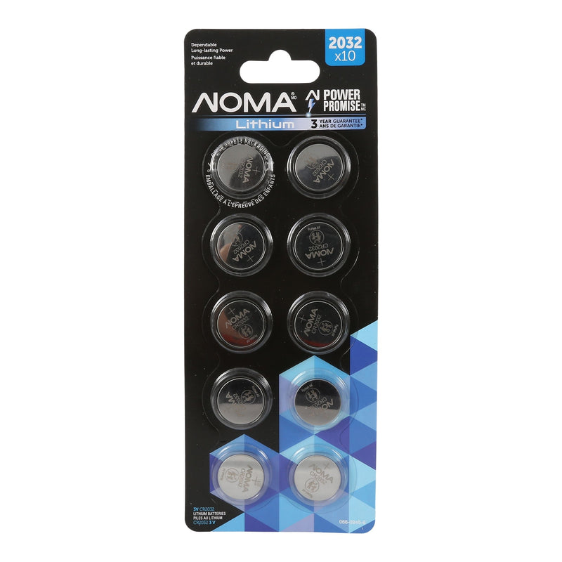CR2032 Button Cell Batteries, 10-pk U9I6