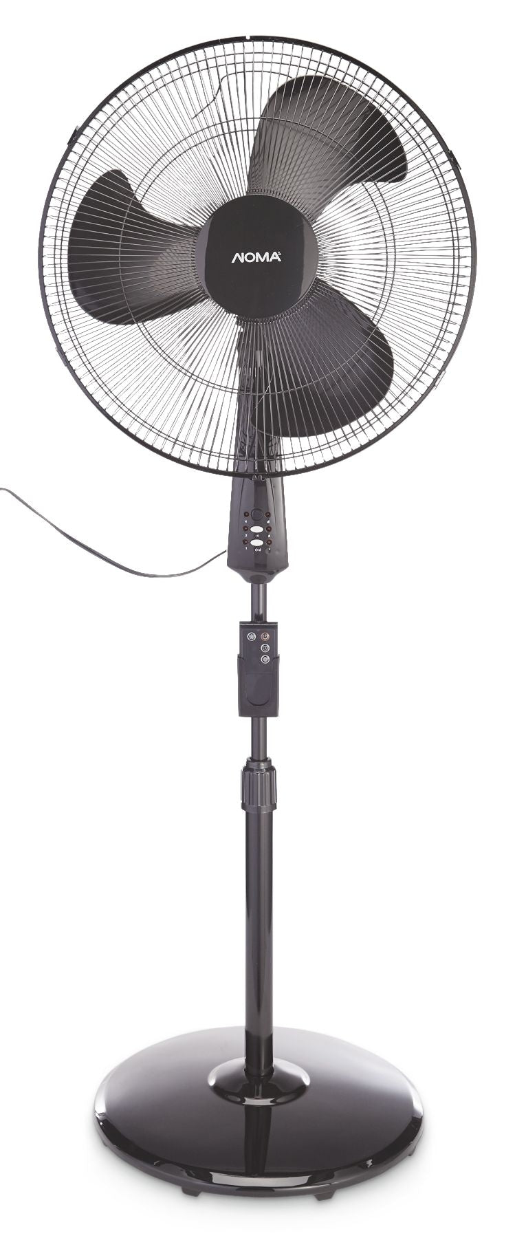 Oscillating Pedestal/Stand Fan with Remote Control, 3-Speed, Black, 18-in N7Z5