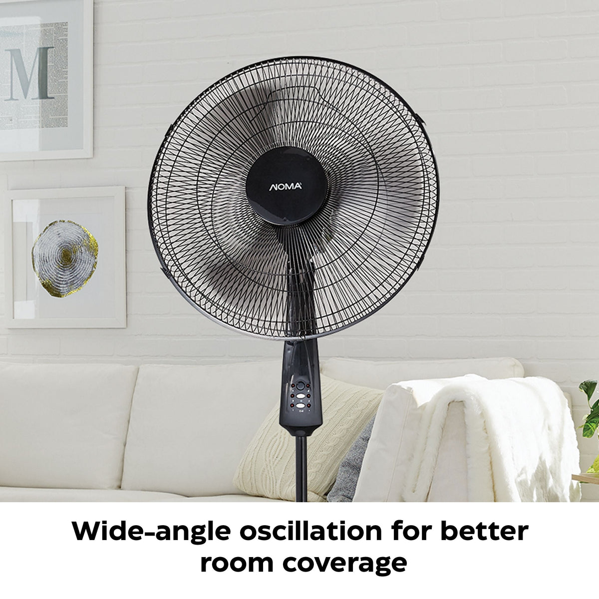 Oscillating Pedestal/Stand Fan with Remote Control, 3-Speed, Black, 18-in N7Z5 - product image 6