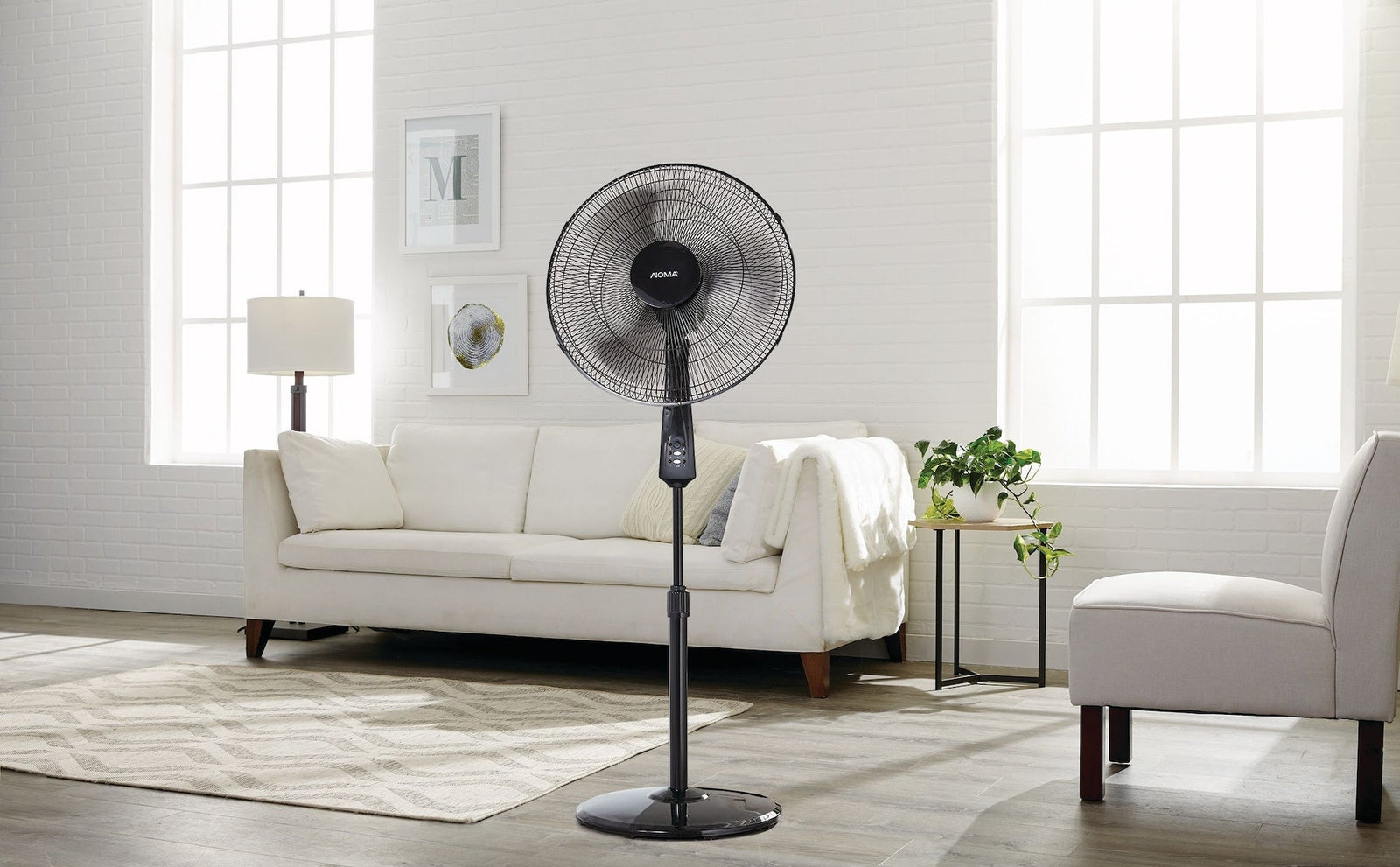Oscillating Pedestal/Stand Fan with Remote Control, 3-Speed, Black, 18-in N7Z5 - product image 8